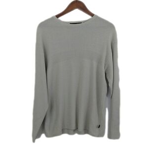 Point X Neutral Tan Khaki Cream Colored Long Sleeve Sweater Shirt Top